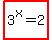 highlight%283%5Ex=2%29