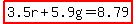 highlight%283.5r%2B5.9g=8.79%29