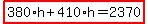 highlight%28380%2Ah%2B410%2Ah=2370%29