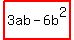 highlight%283ab-6b%5E2%29