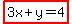 highlight%283x%2By=4%29