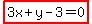highlight%283x%2By-3=0%29