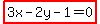 highlight%283x-2y-1=0%29