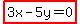highlight%283x-5y=0%29