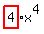 highlight%284%29x%5E4%29