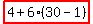 highlight%284%2B6%2830-1%29%29
