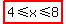 highlight%284%3C=x%3C=8%29