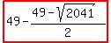 highlight%2849-%2849-sqrt%282041%29%29%2F2%29