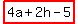 highlight%284a%2B2h-5%29
