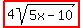 highlight%284sqrt%285x-10%29%29