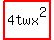 highlight%284twx%5E2%29