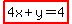 highlight%284x%2By=4%29