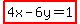highlight%284x-6y=1%29