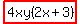 highlight%284xy%282x%2B3%29%29