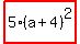 highlight%285%28a%2B4%29%5E2%29