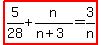 highlight%285%2F28%2Bn%2F%28n%2B3%29=3%2Fn%29