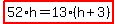 highlight%2852%2Ah=13%2A%28h%2B3%29%29