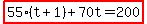 highlight%2855%28t%2B1%29%2B70t=200%29