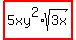 highlight%285xy%5E2%2Asqrt%283x%29%29