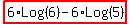 highlight%286%2ALog%286%29-6%2ALog%285%29%29