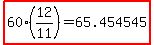 highlight%2860%2812%2F11%29=65.454545%29