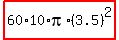 highlight%2860%2A10%2Api%2A%283.5%29%5E2%29