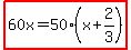 highlight%2860x=50%28x%2B2%2F3%29%29