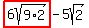 highlight%286sqrt%289%2A2%29%29-5sqrt%282%29