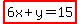 highlight%286x%2By=15%29