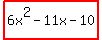 highlight%286x%5E2-11x-10%29