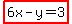 highlight%286x-y=3%29