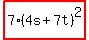 highlight%287%284s%2B7t%29%5E2%29