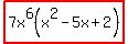 highlight%287x%5E6%28x%5E2-5x%2B2%29%29