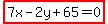 highlight%287x-2y%2B65=0%29