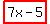 highlight%287x-5%29