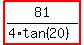 highlight%2881%2F%284%2Atan%2820%29%29%29