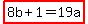 highlight%288b%2B1=19a%29