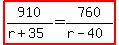 highlight%28910%2F%28r%2B35%29=760%2F%28r-40%29%29