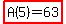 highlight%28A%285%29+=+63%29