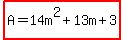 highlight%28A=14m%5E2%2B13m%2B3%29
