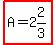 highlight%28A=2%262%2F3%29