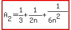 highlight%28A%5B2%5D=1%2F3%2B1%2F%282n%29%2B1%2F%286n%5E2%29%29