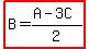 highlight%28B=%28A-3C%29%2F2%29