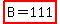 highlight%28B=111%29