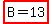 highlight%28B=13%29