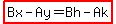 highlight%28Bx-Ay=Bh-Ak%29
