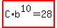 highlight%28C%2Ab%5E10=28%29