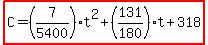highlight%28C=%287%2F5400%29t%5E2%2B%28131%2F180%29t%2B318%29