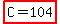 highlight%28C+=+104%29