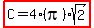 highlight%28C+=+4%28pi%29sqrt%282%29%29